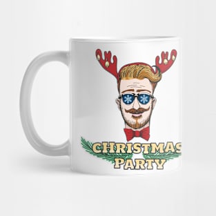 Hipster Christmas Party Design Mug